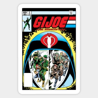 GI Joe retro comic cover Sticker